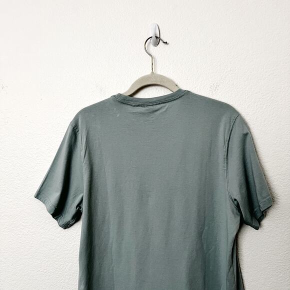 [Barbour] Blue Crew Neck Logo Graphic Tee Short Sleeve T-Shirt Size Medium M - Picture 4 of 10